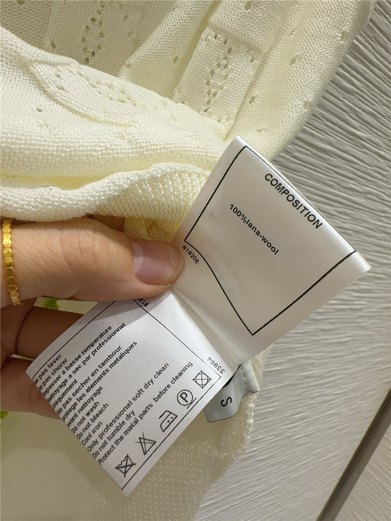 Ch**el crew neck sweater sleeveless vest replica designer clothes