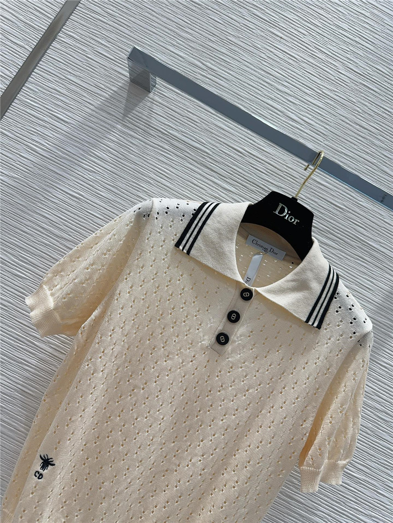 D10r classic lapel short sleeve sweater replica clothing