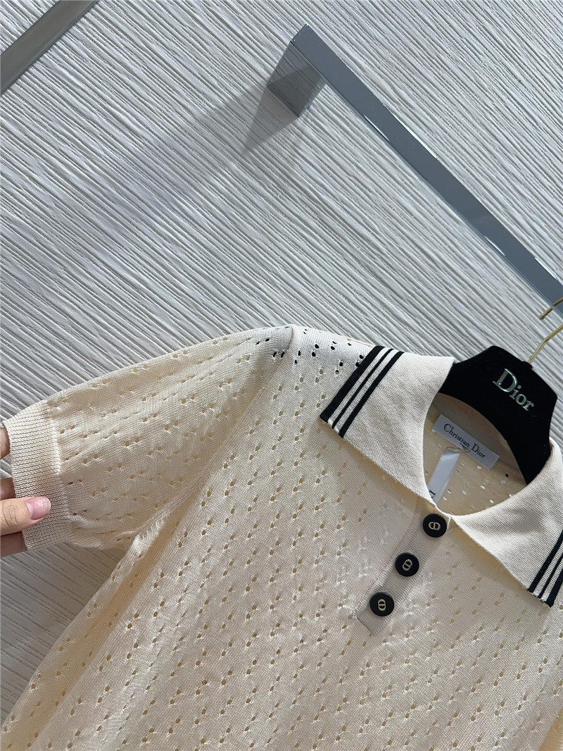 D10r classic lapel short sleeve sweater replica clothing
