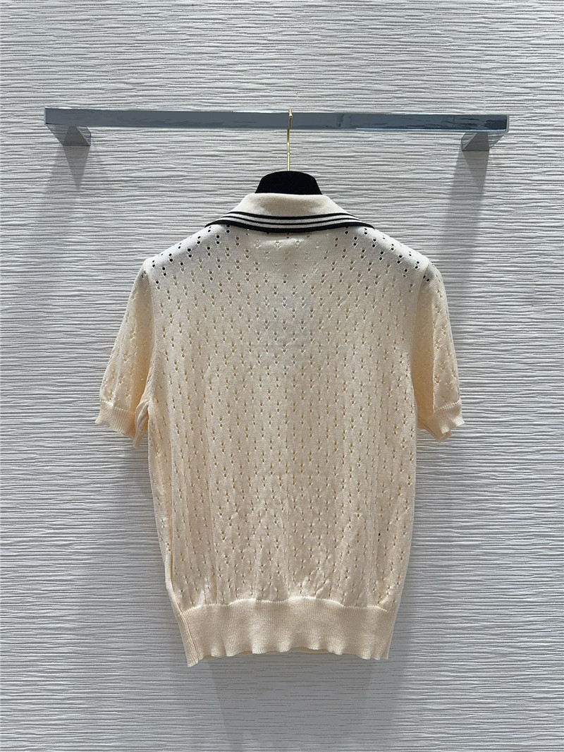 D10r classic lapel short sleeve sweater replica clothing