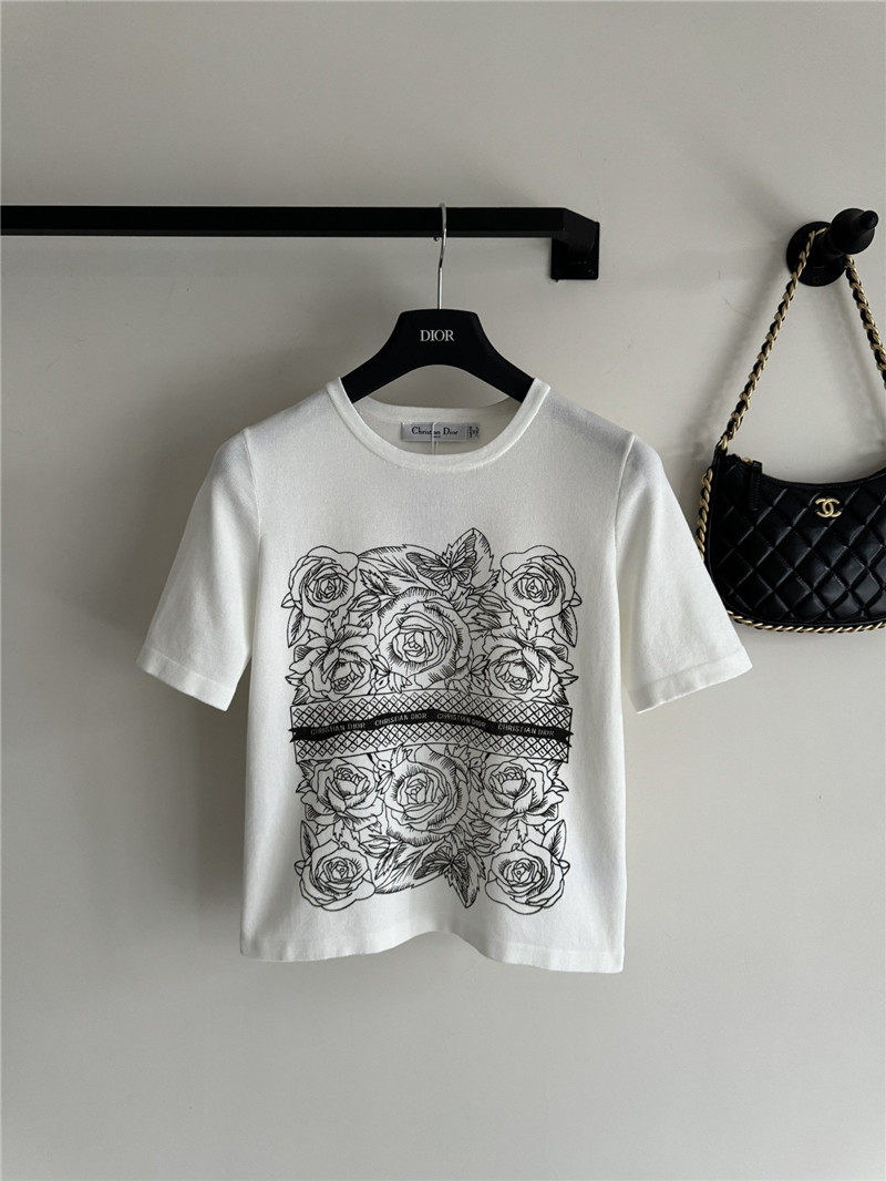 D10r graphic print knitted t-shirt