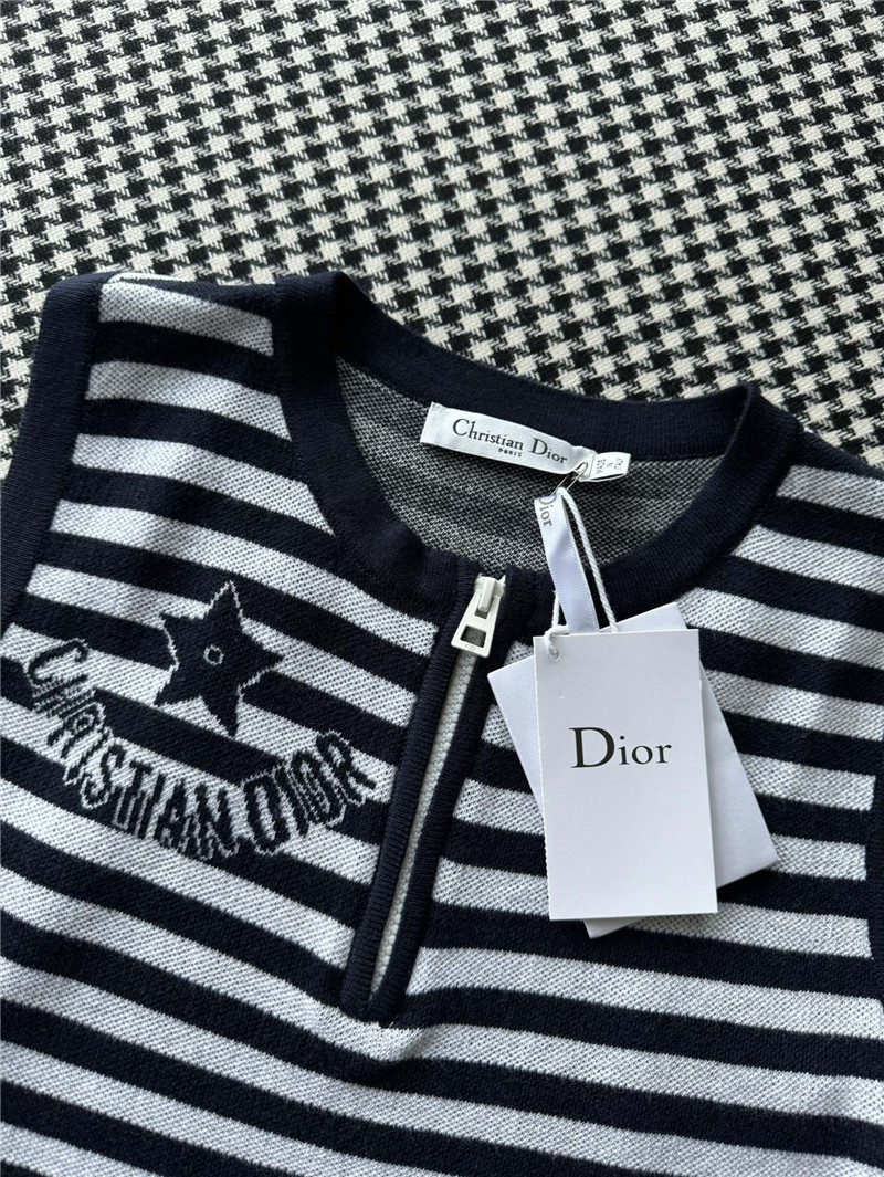 D10r knitted striped vest replicas clothes