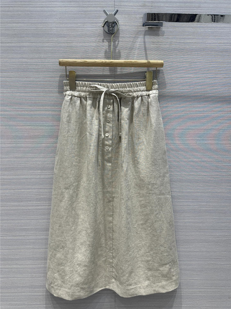 jil sander cotton and linen long skirt replica d&g clothing