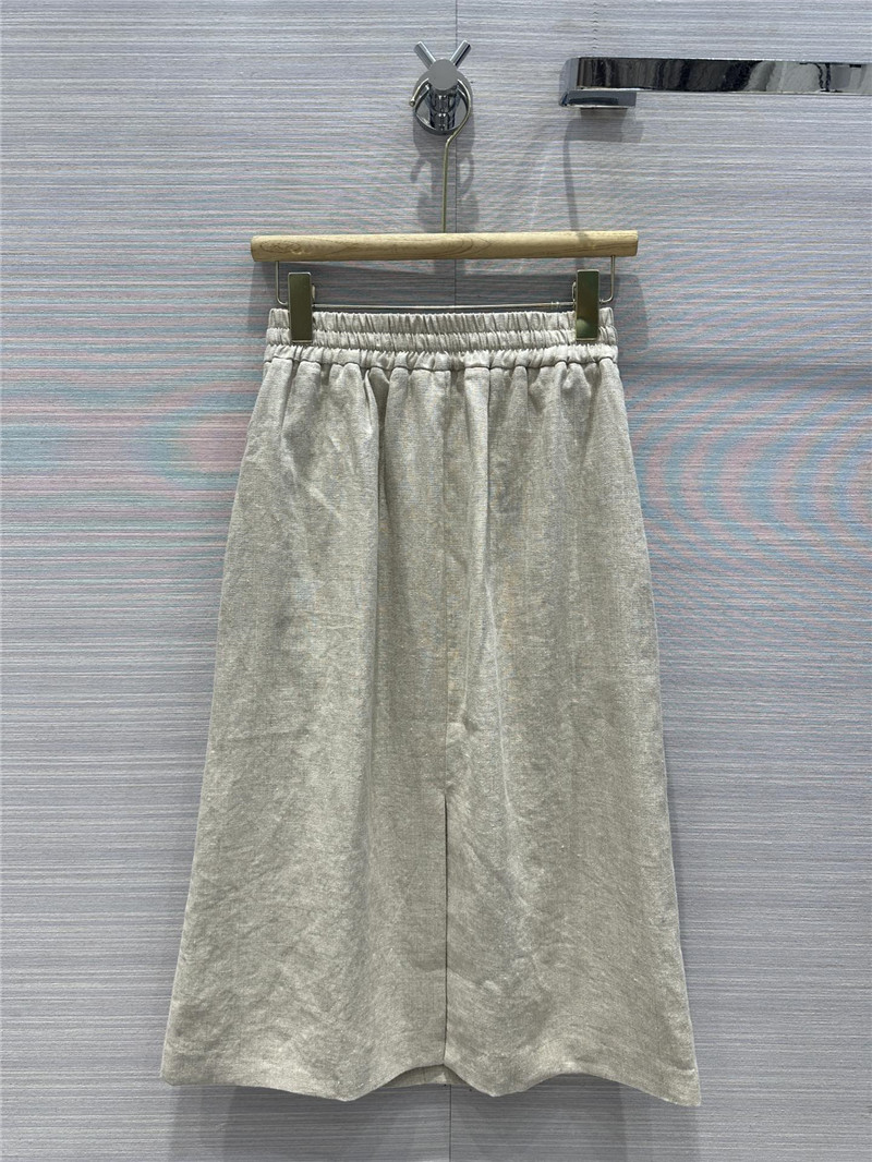 jil sander cotton and linen long skirt replica d&g clothing