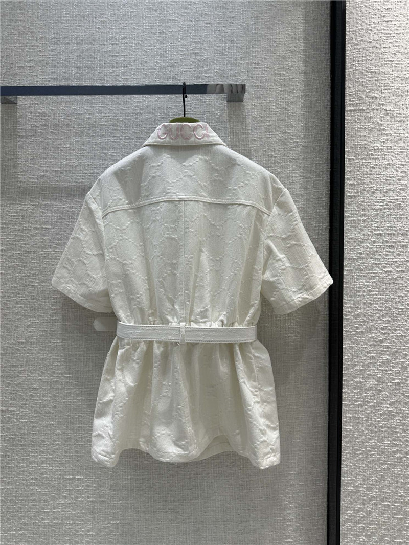 Gvc*1 full g jacquard white denim jacket replica d&g clothing