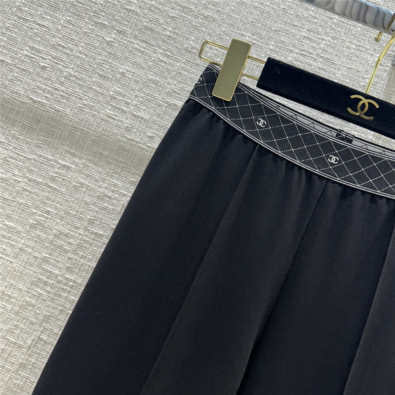 Ch**el letter web waist bootcut pants replica d&g clothing