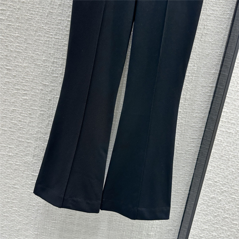 Ch**el letter web waist bootcut pants replica d&g clothing