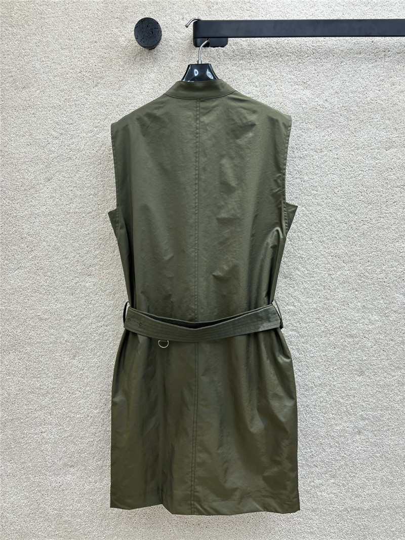 Bv*b*rry stand collar work style sleeveless dress replica clothes