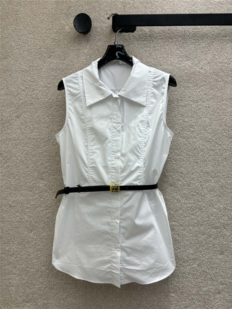 D10r sleeveless letter embroidered shirt replica d&g clothing