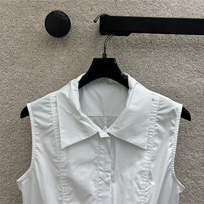 D10r sleeveless letter embroidered shirt replica d&g clothing