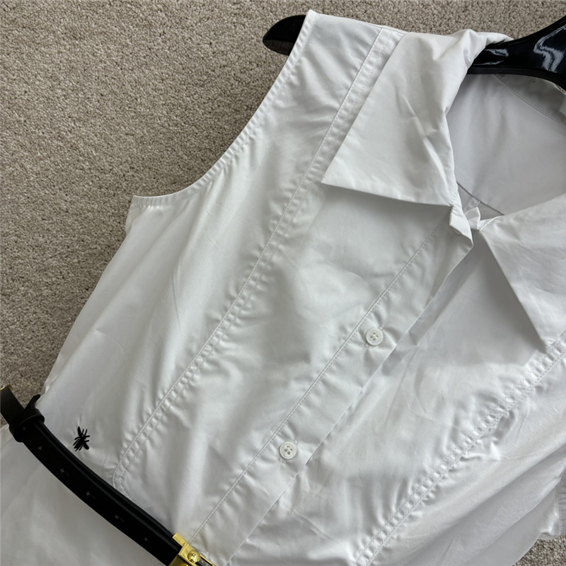 D10r sleeveless letter embroidered shirt replica d&g clothing