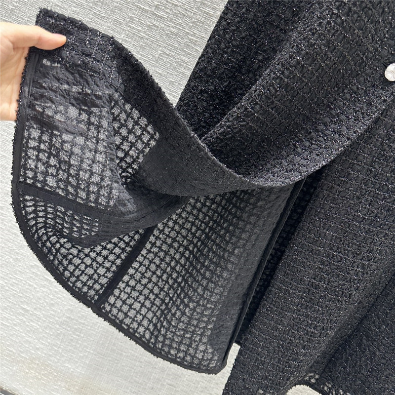 Ch**el fine plaid black vest dress replica designer clothes