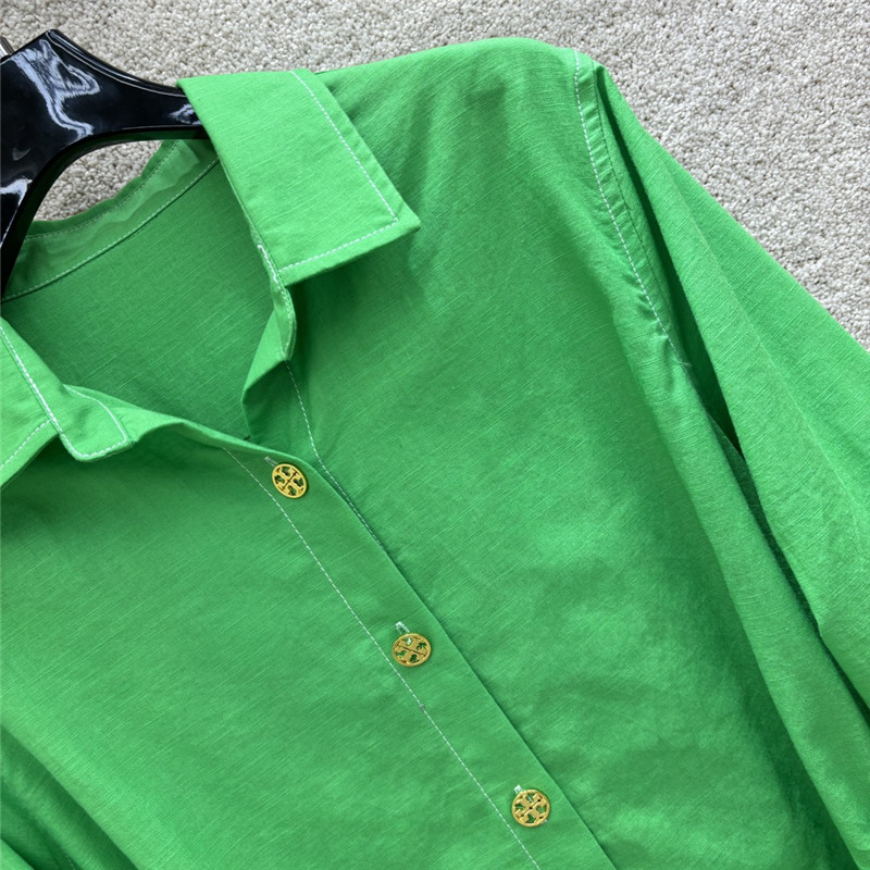Tory Burch linen lapel shirt cheap replica designer clothes