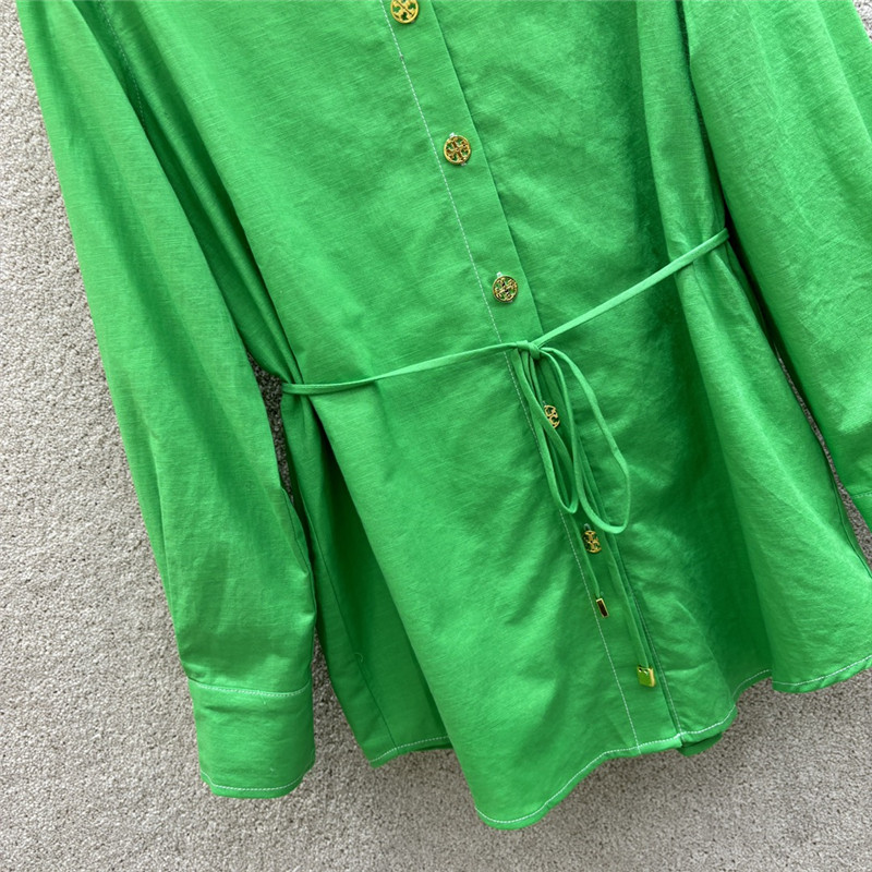 Tory Burch linen lapel shirt cheap replica designer clothes