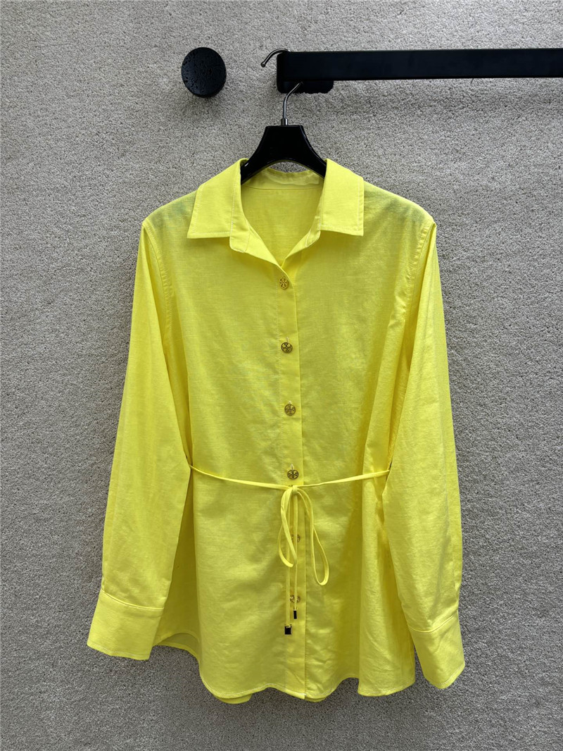 Tory Burch linen lapel shirt cheap replica designer clothes