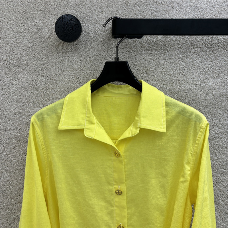Tory Burch linen lapel shirt cheap replica designer clothes