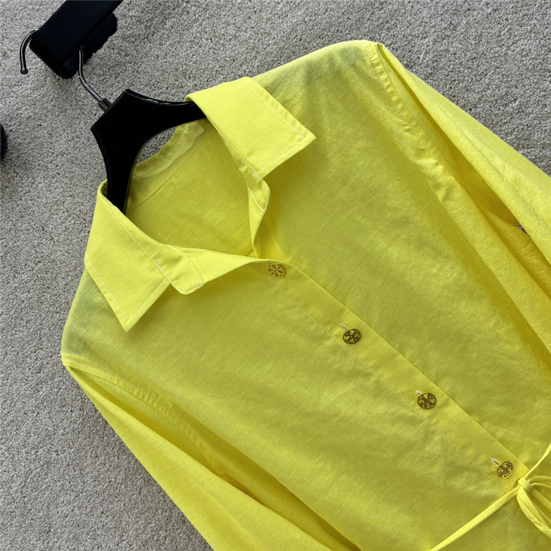 Tory Burch linen lapel shirt cheap replica designer clothes