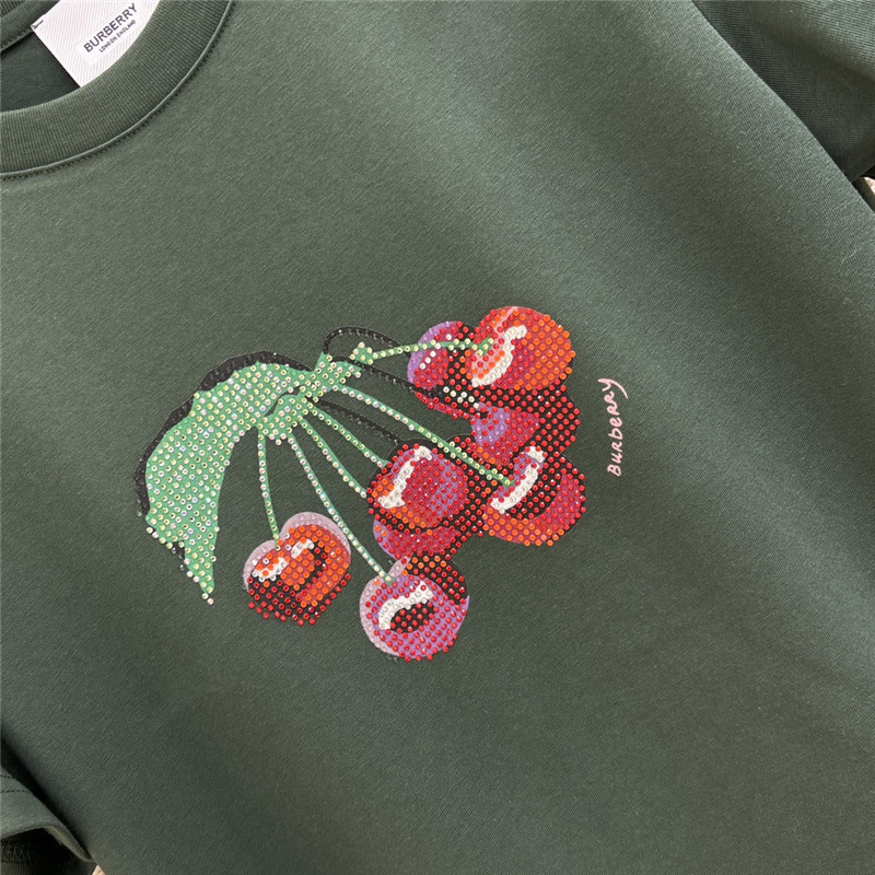 bv*b*rry hot D1am0nd pattern short-sleeved t-shirt replica clothes