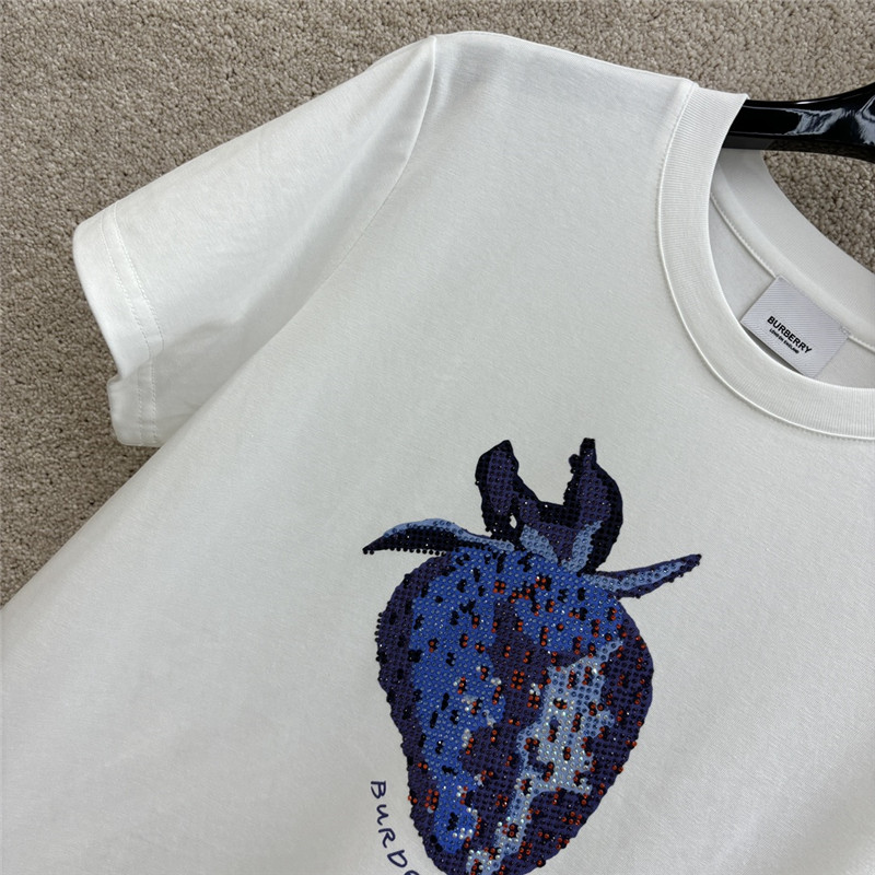 bv*b*rry hot D1am0nd pattern short-sleeved t-shirt replica clothes