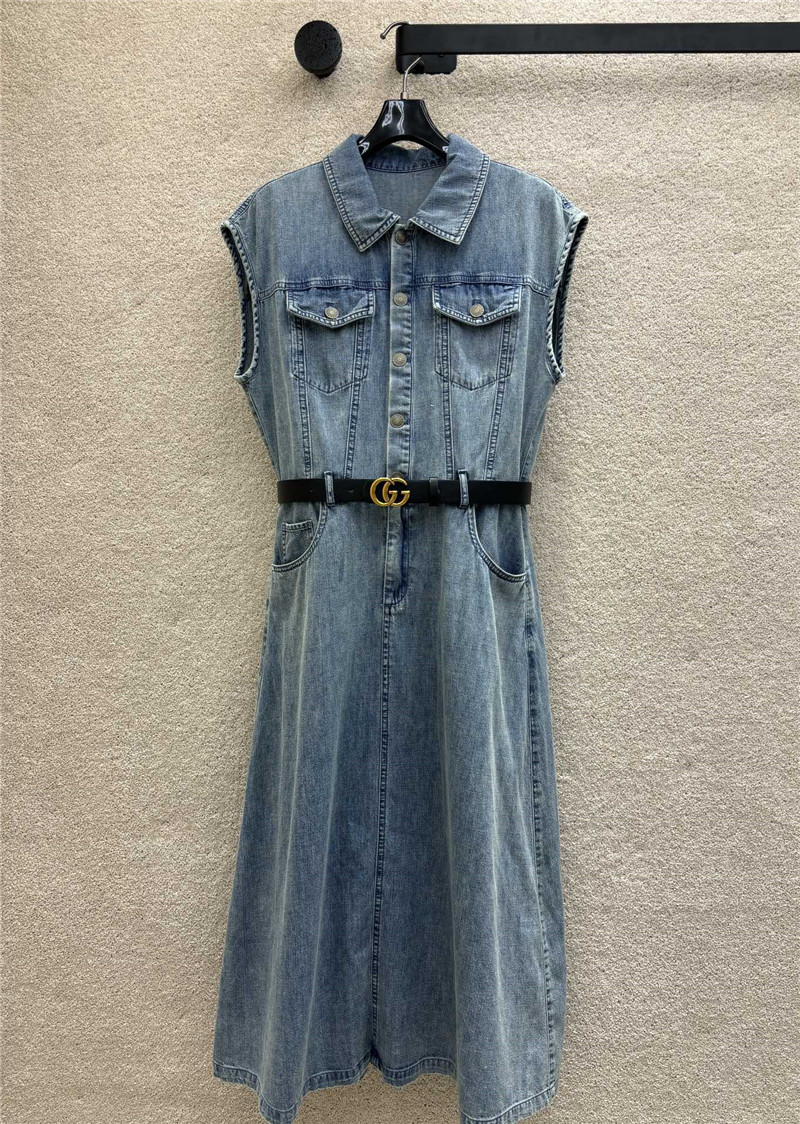 Gvc*1 denim sleeveless sundress replica d&g clothing