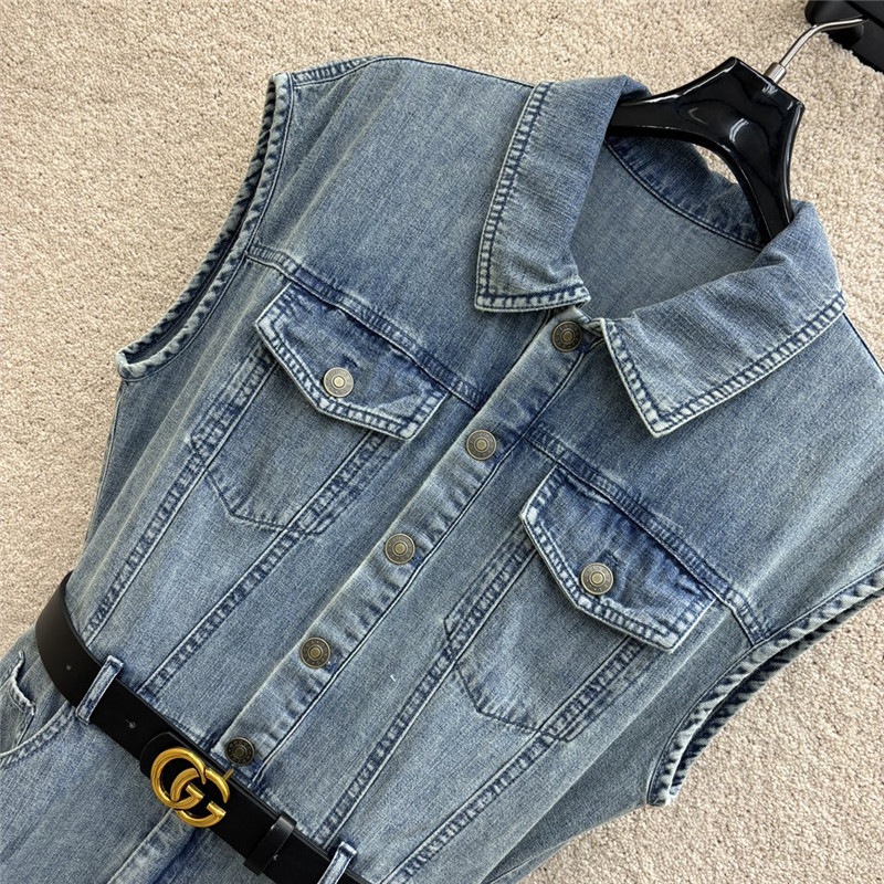 Gvc*1 denim sleeveless sundress replica d&g clothing