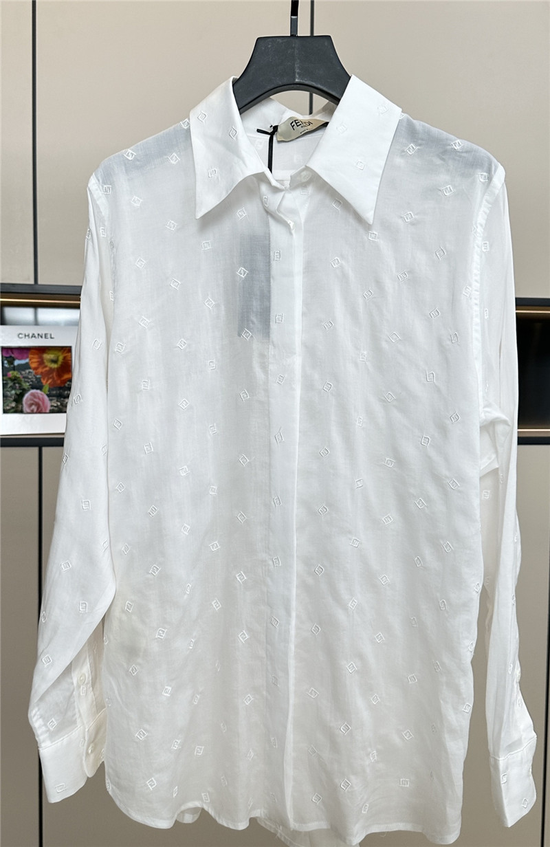 fendi new lapel shirt replicas clothes