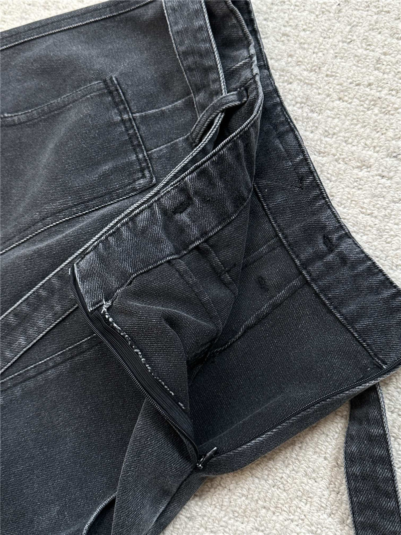 Pra*a belt denim skirt replica clothing sites