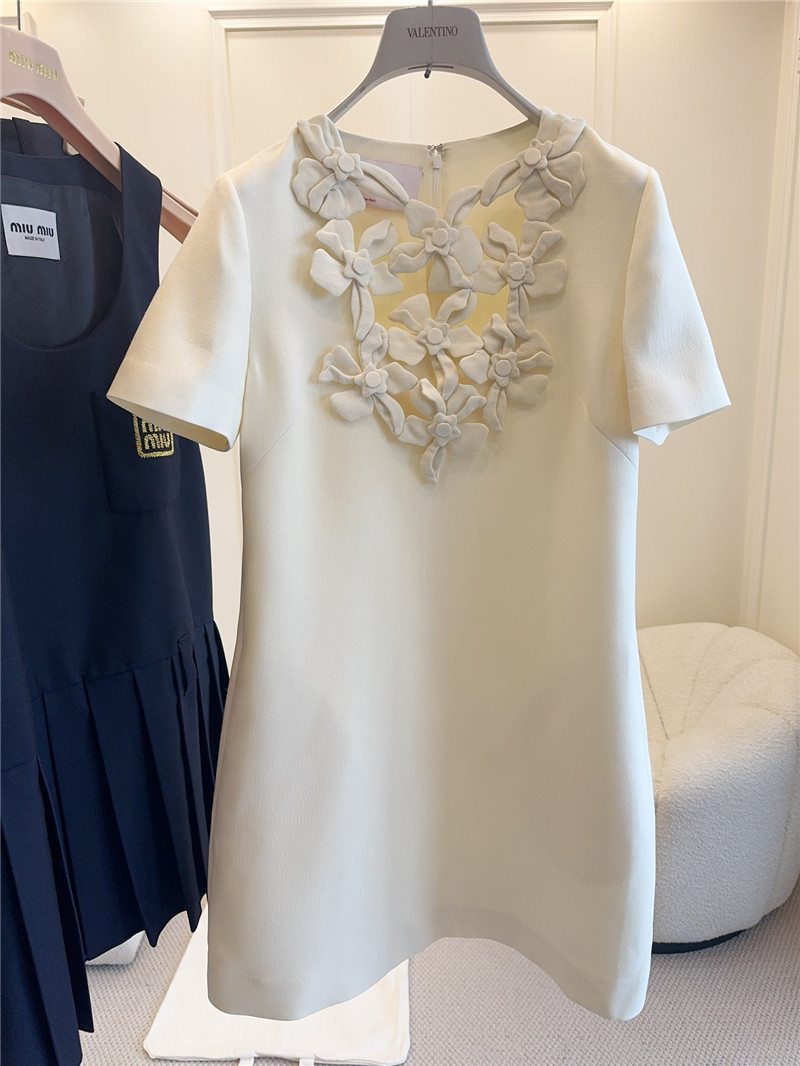 Va1e*ntin0 floral silk wool dress replica d&g clothing