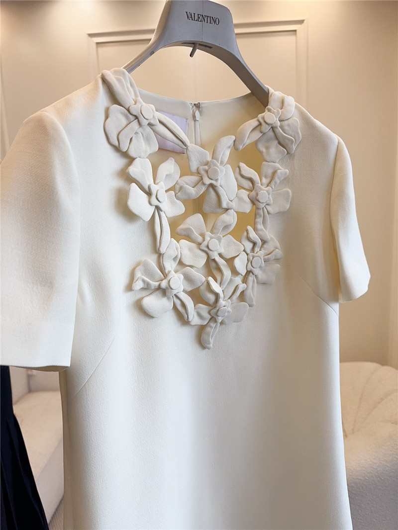 Va1e*ntin0 floral silk wool dress replica d&g clothing