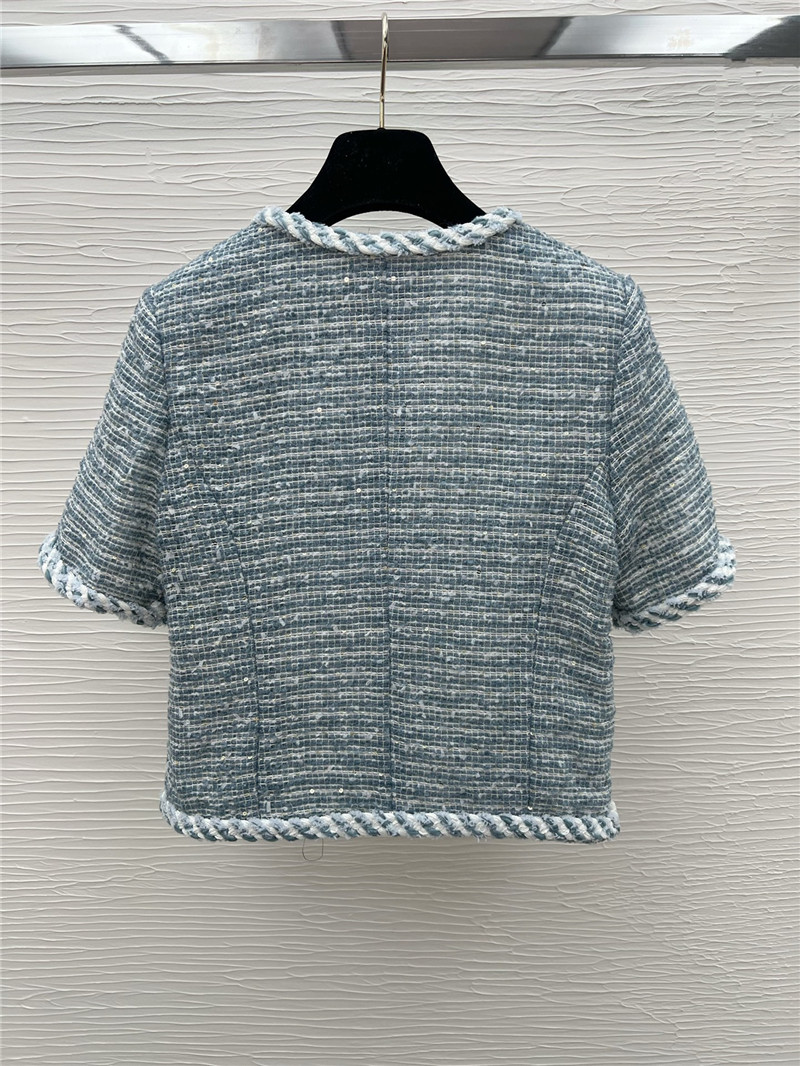 Ch**el new short sleeve jacket replica designer clothing websites