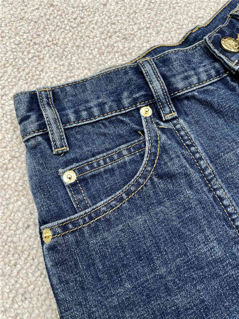 Ce1i*e buttoned slim denim shorts replica d&g clothing