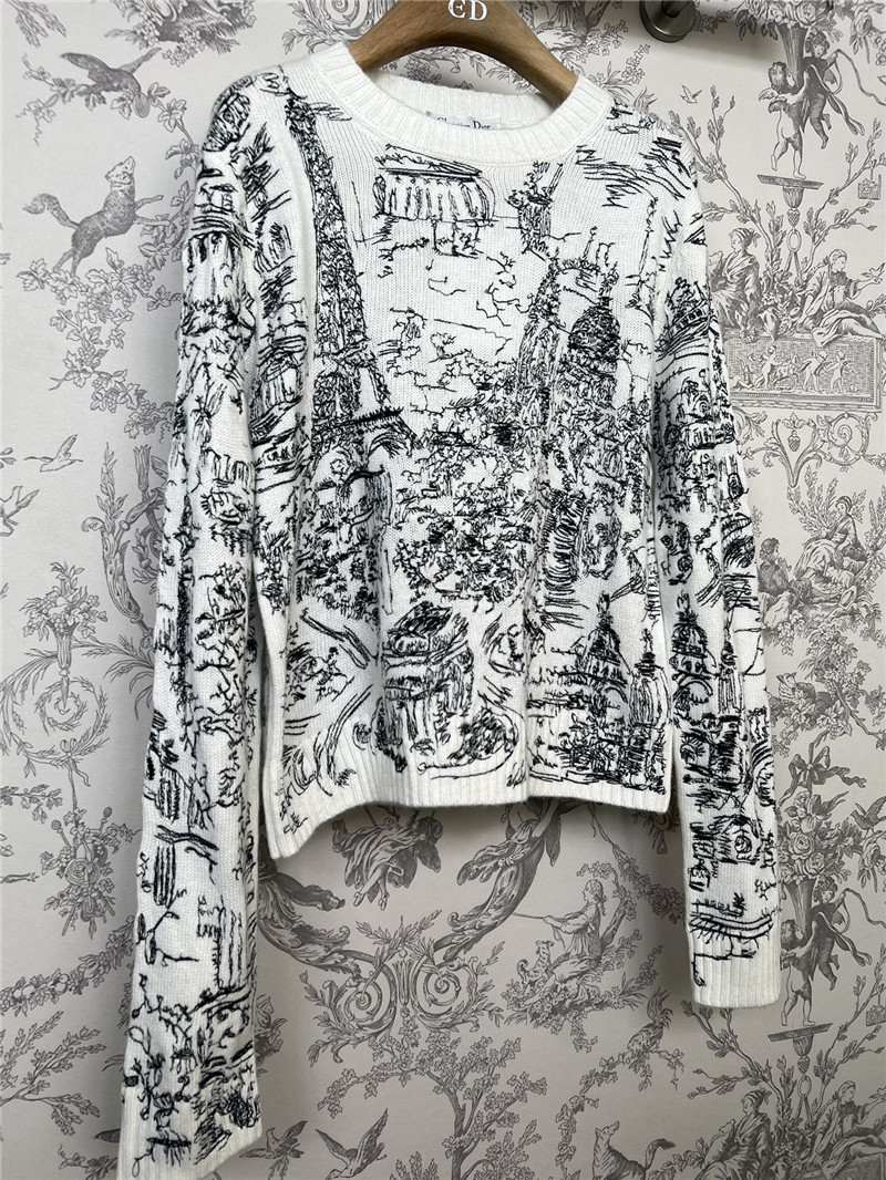 D10r jungle print knitted sweater