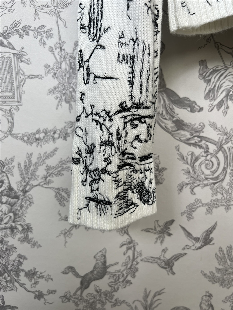 D10r jungle print knitted sweater