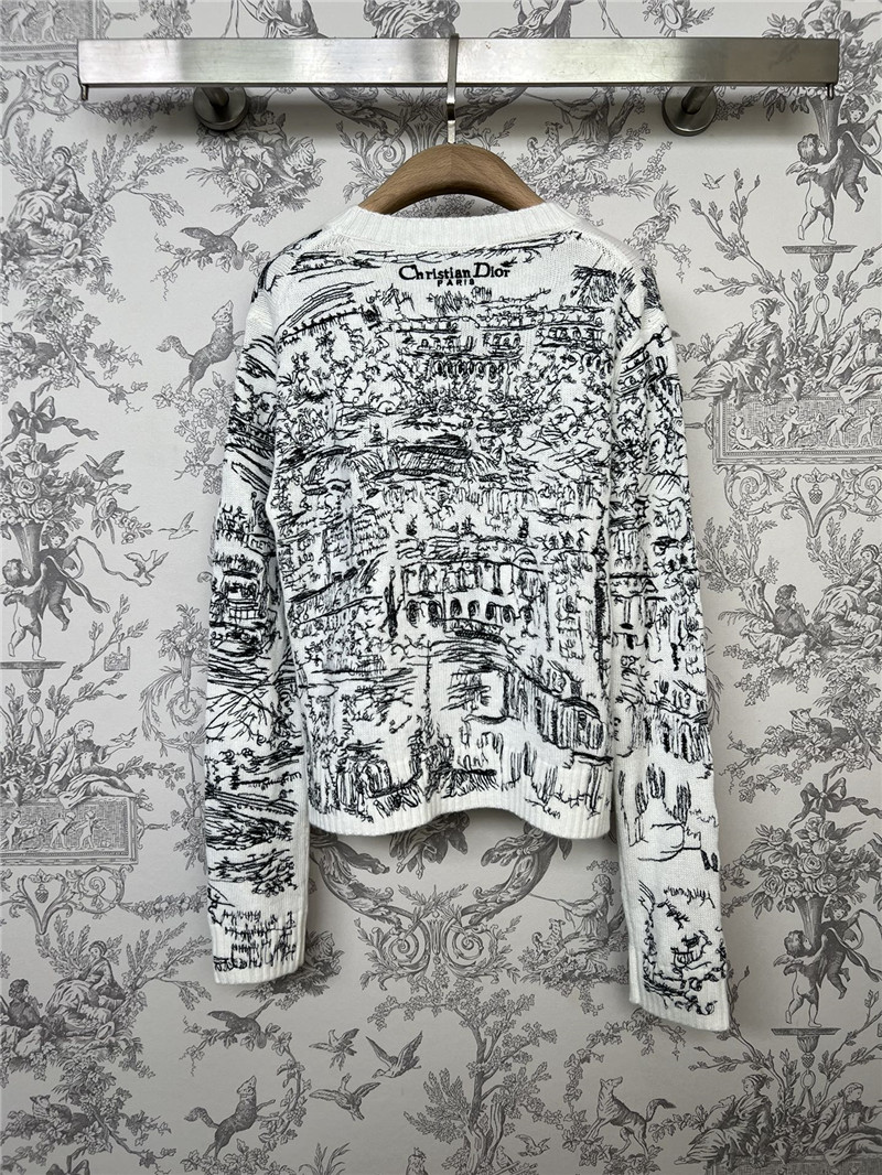 D10r jungle print knitted sweater
