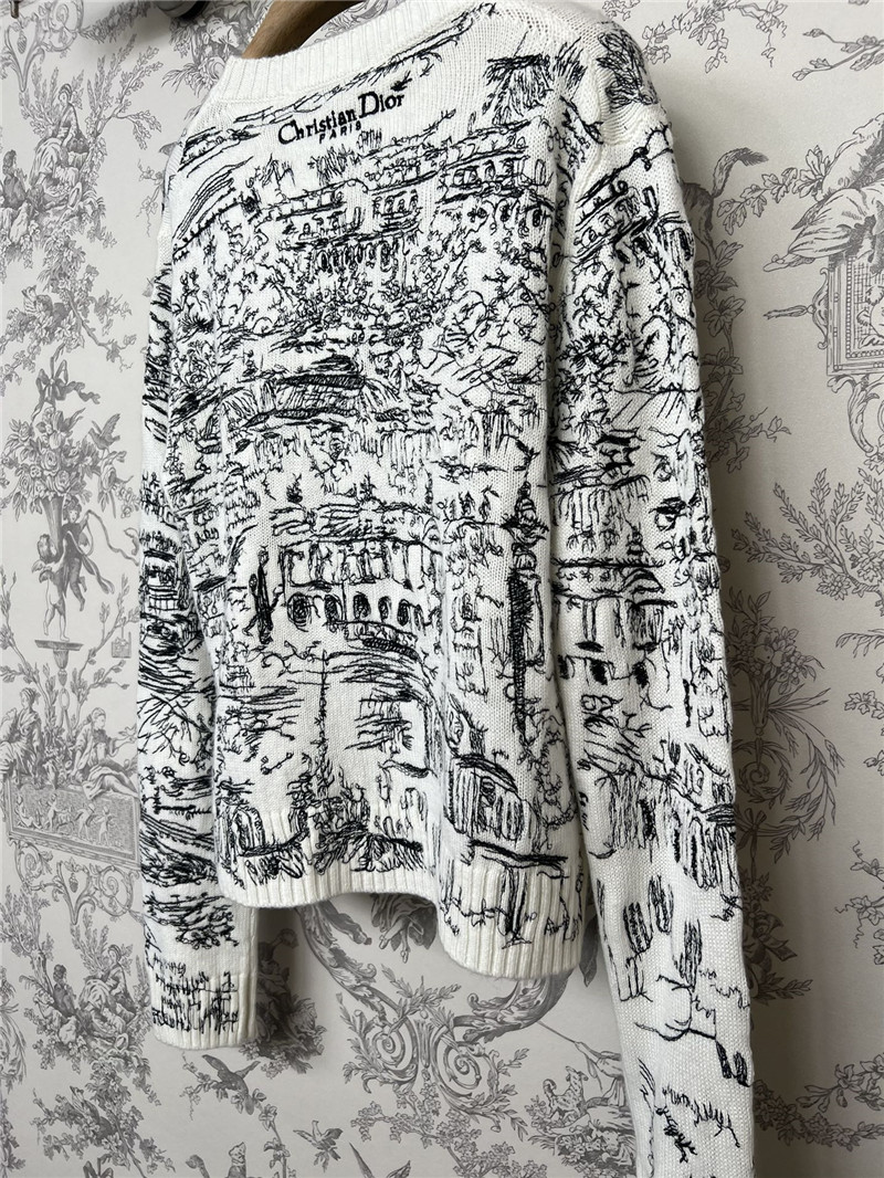 D10r jungle print knitted sweater