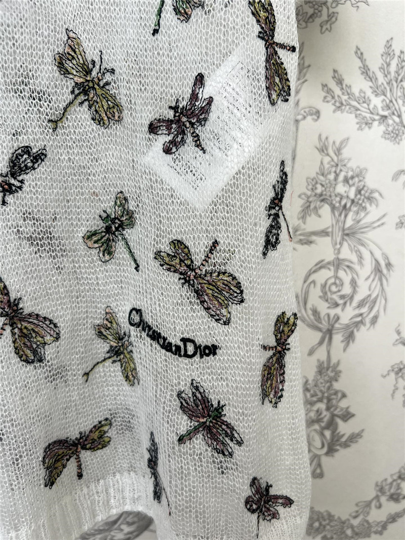 D10r embroidered knitted short sleeve replicas clothes