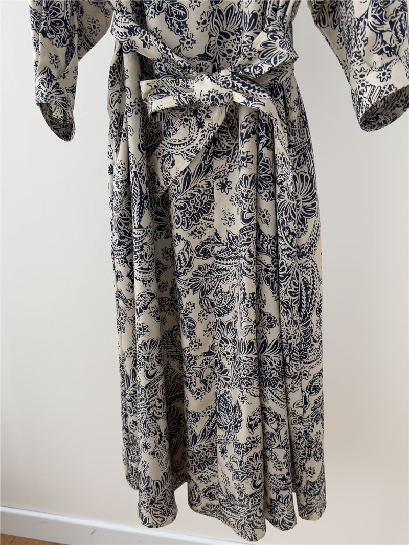 L0r0 P1ana printed mulberry silk dress replica d&g clothing