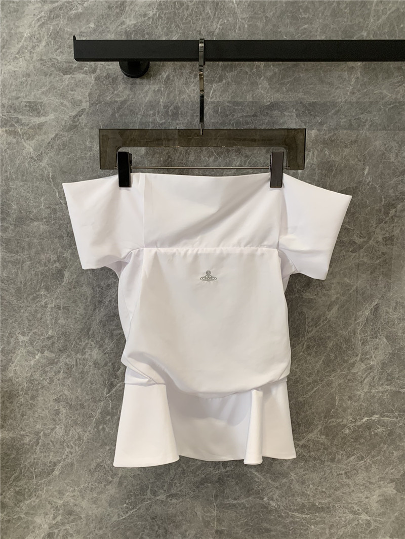 Vivienne Westwood one-shoulder shirt top replica d&g clothing