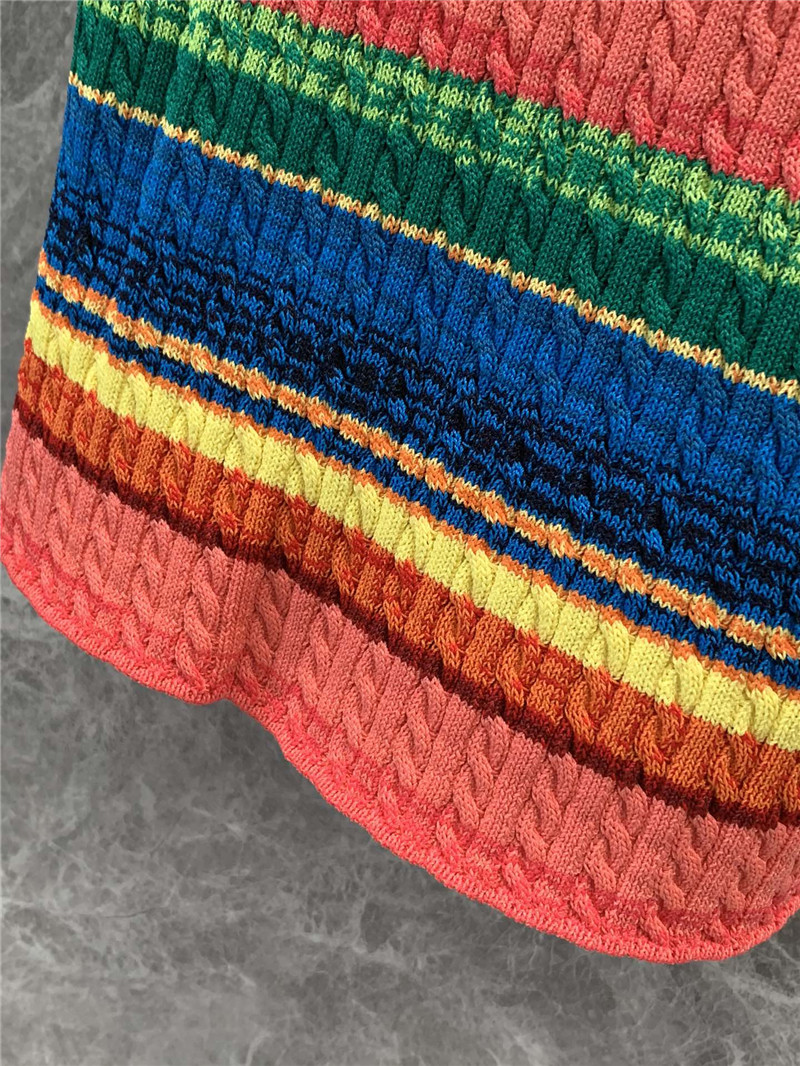 M1um1u rainbow dopamine suspender knitted vest replica clothes