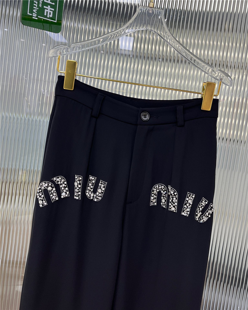 M1um1u straight fashion trousers replica clothing sites