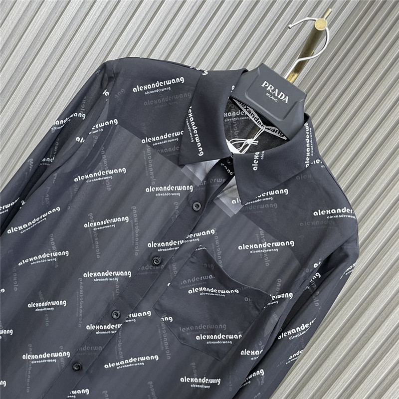 A1exa*der wang printed see-through shirt replicas clothes