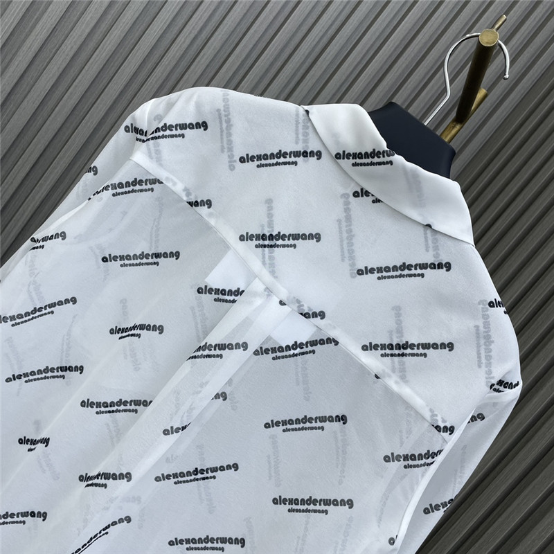 A1exa*der wang printed see-through shirt replicas clothes