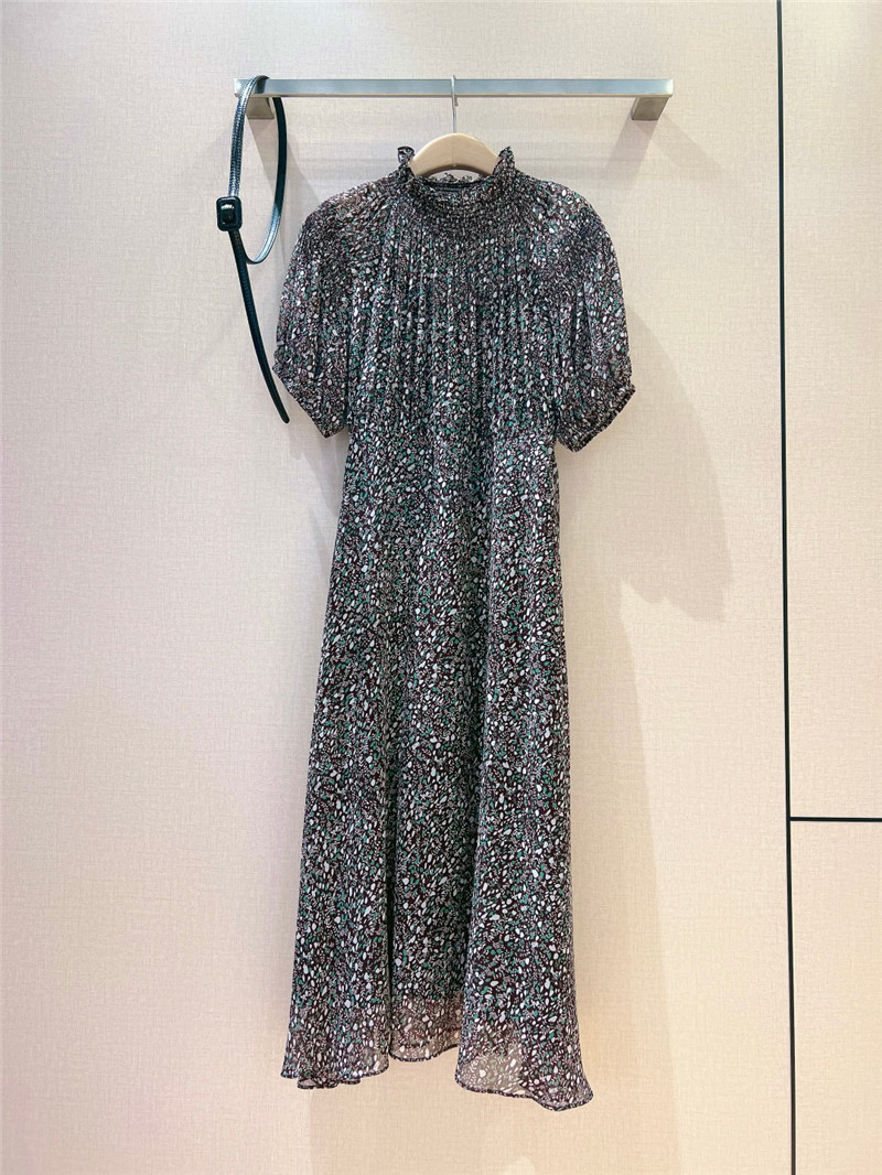 D10r puff sleeve elastic cuff dress replica clothes