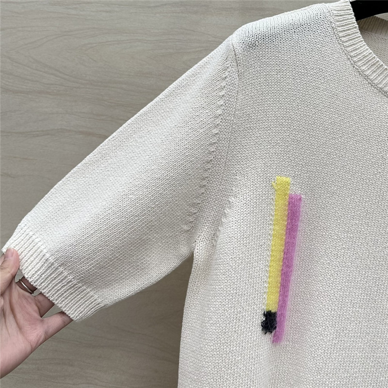 Vanitoo fireworks crocheted wool sweater replica d&g clothing