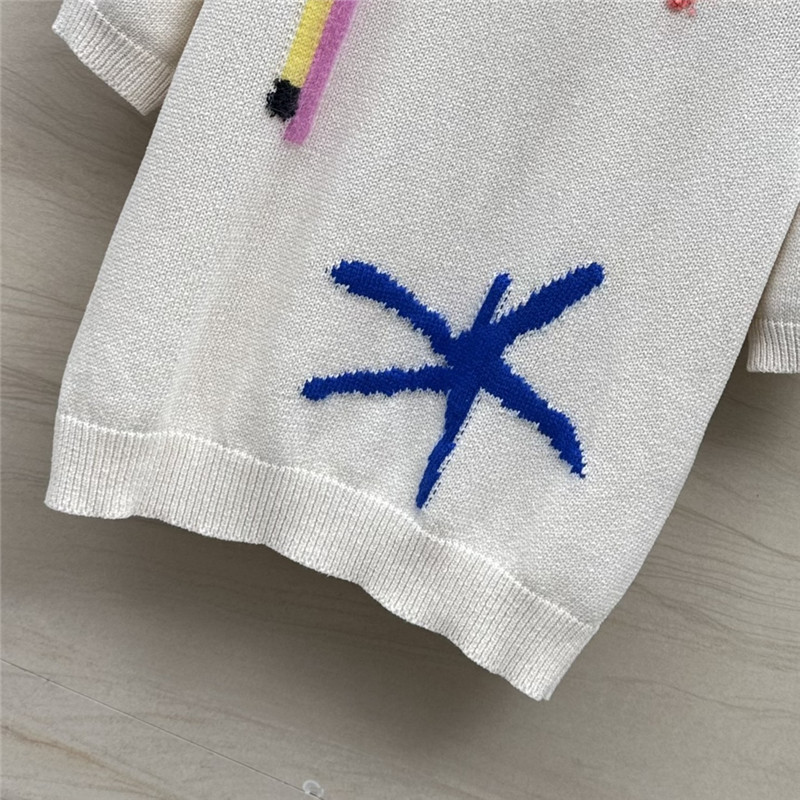 Vanitoo fireworks crocheted wool sweater replica d&g clothing