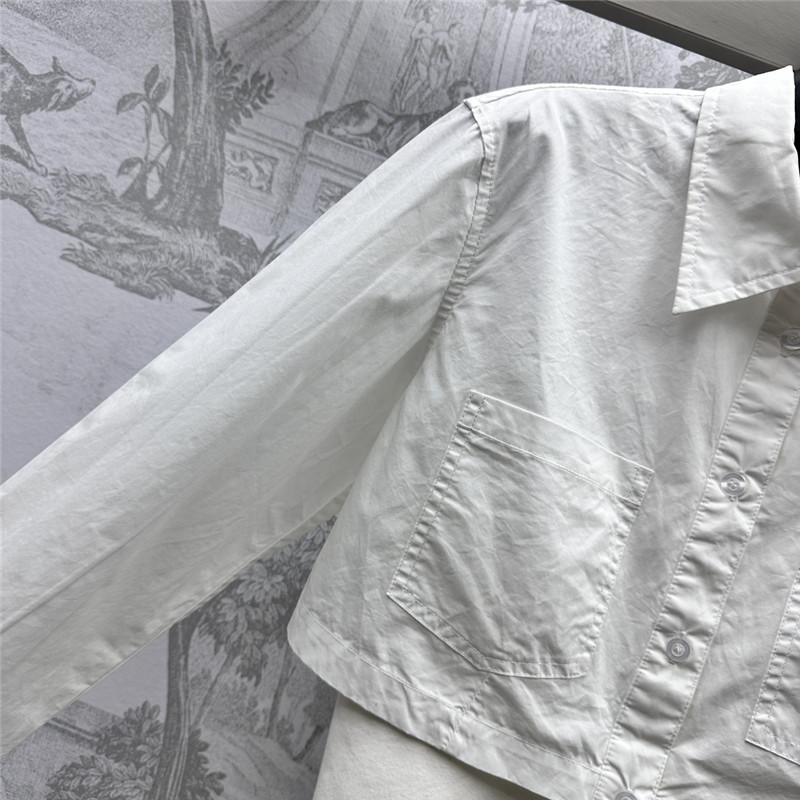 Pra*a fake two piece slim shirt replica d&g clothing