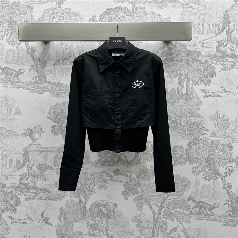 prada fake two piece slim shirt replica d&g clothing