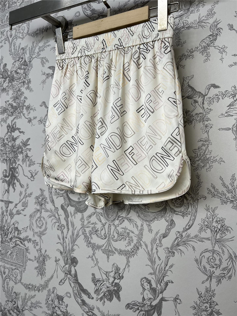 F**di new silk shorts replica designer clothes