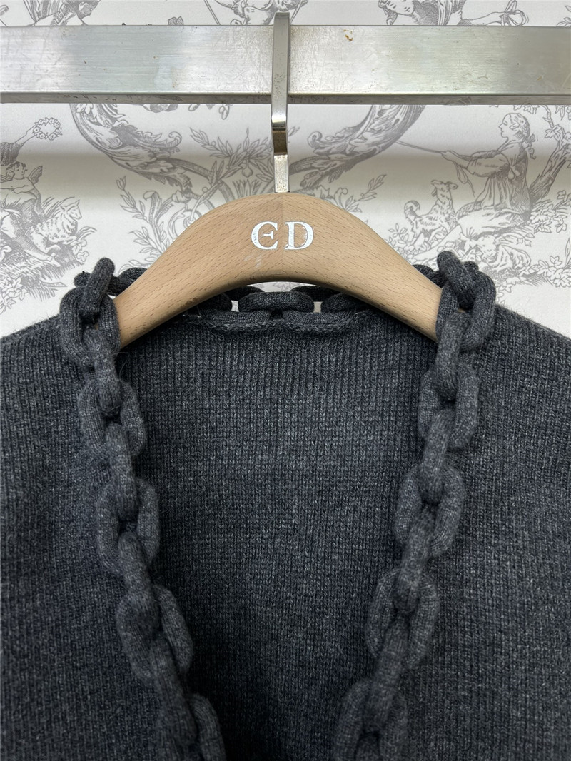 A1exa*der wang chain-trim v-neck cardigan