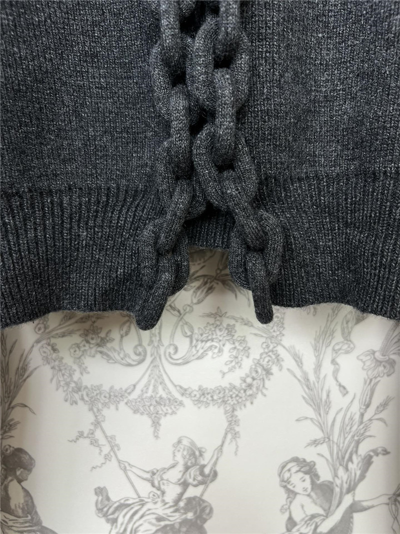 A1exa*der wang chain-trim v-neck cardigan